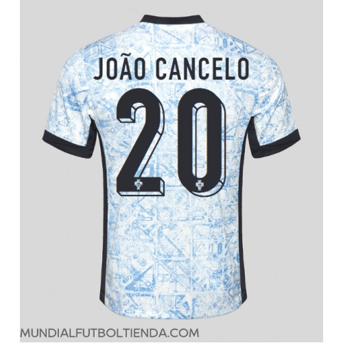 Camiseta Portugal Joao Cancelo #20 Segunda Equipación Replica Eurocopa 2024 mangas cortas